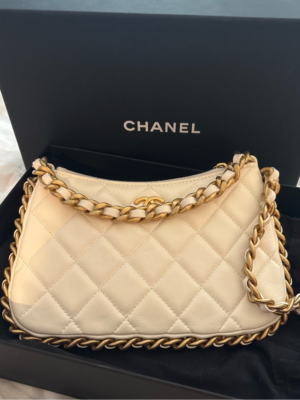 CHANEL Chain Around Hobo Bag